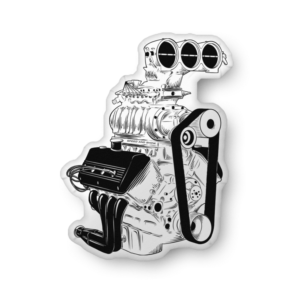 Supercharged Custom-shaped pillow