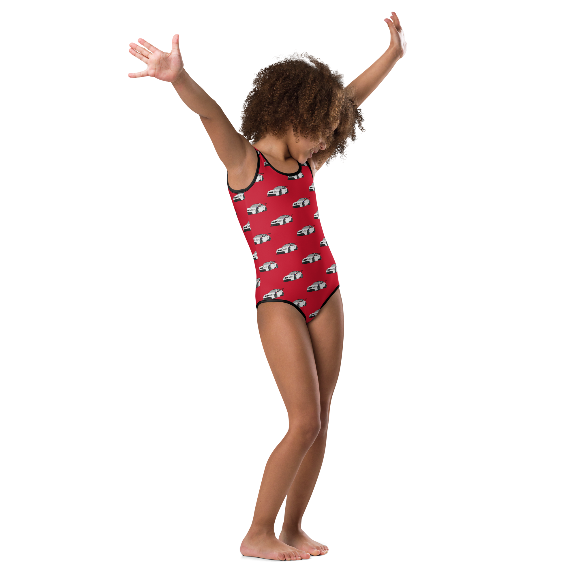 SPEED AND SHOW All-Over Print Kids Swimsuit BMW series