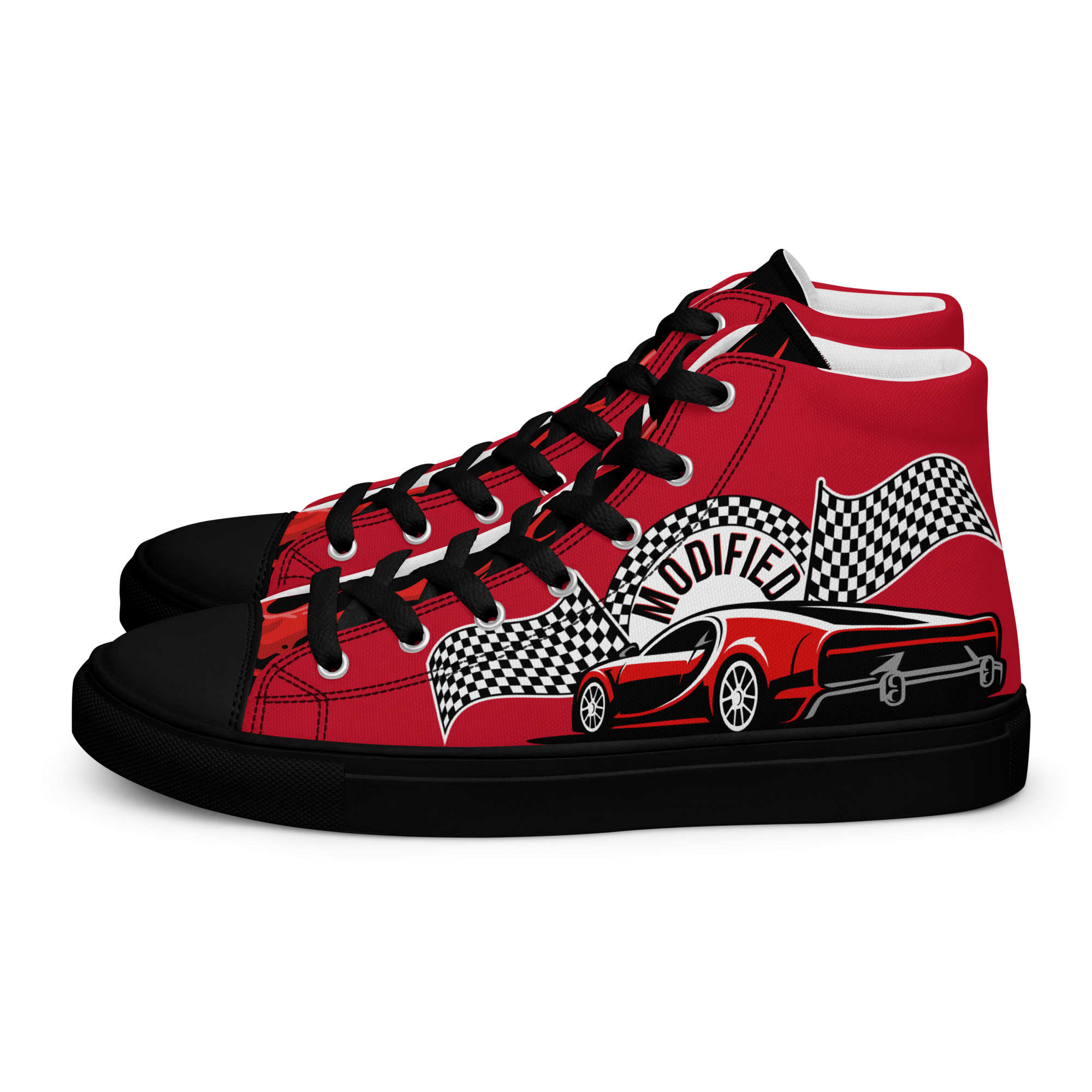 SPEED AND SHOW Racing Women’s high top canvas shoes