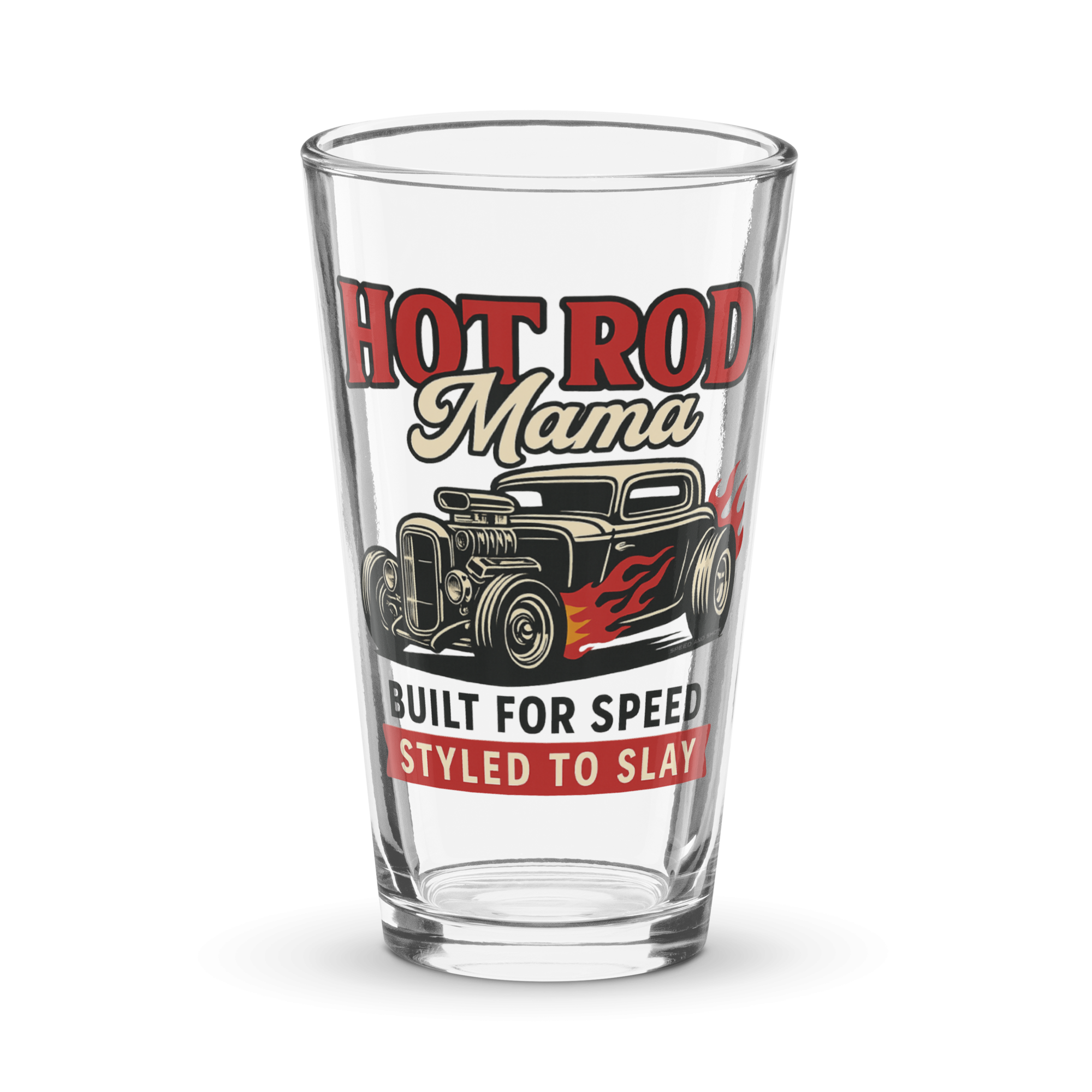 Limited Edition “Hot Rod” Shaker pint glass