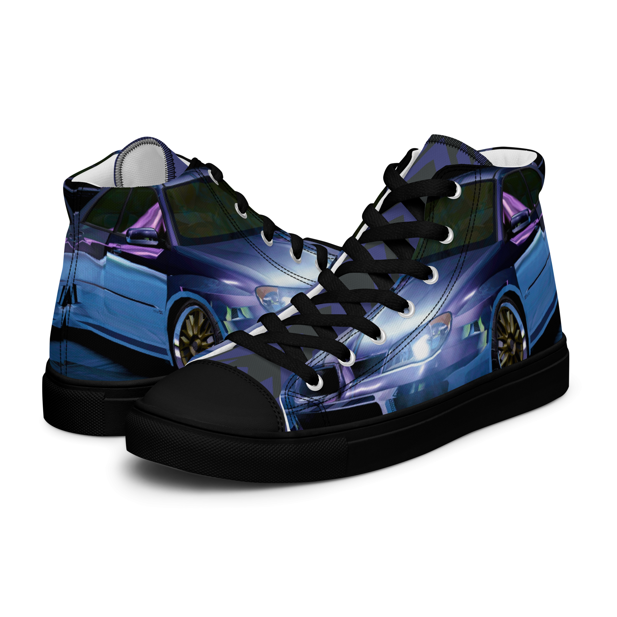 Speed and Show custom subi inspired Men’s high top canvas shoes