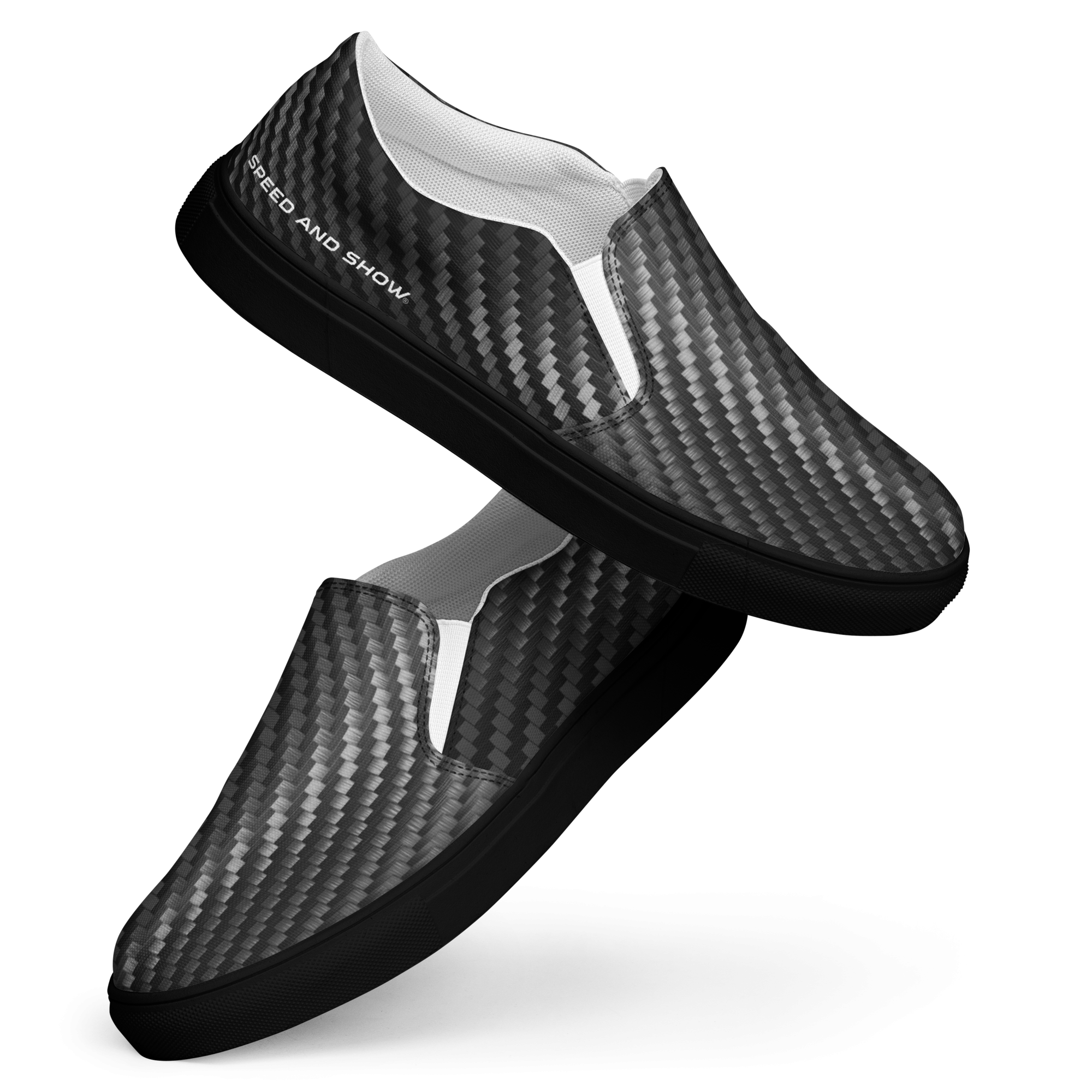 Men’s carbon fiber slip-on canvas shoes