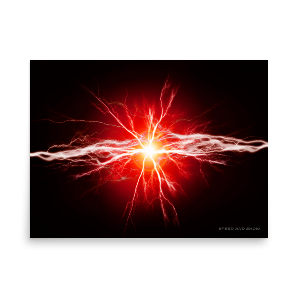 EV Inspired Art Series Poster - Red