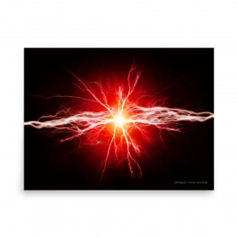EV Inspired Art Series Poster - Red