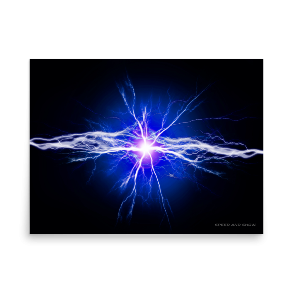 EV Inspired Art Series Poster - Blue
