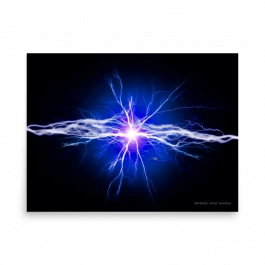 EV Inspired Art Series Poster - Blue