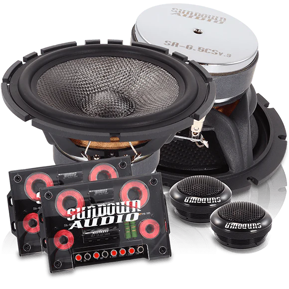 SUNDOWN SA-6.5CS v.3 6.5" 6-1/2 Component Car Audio Speakers + Tweeters