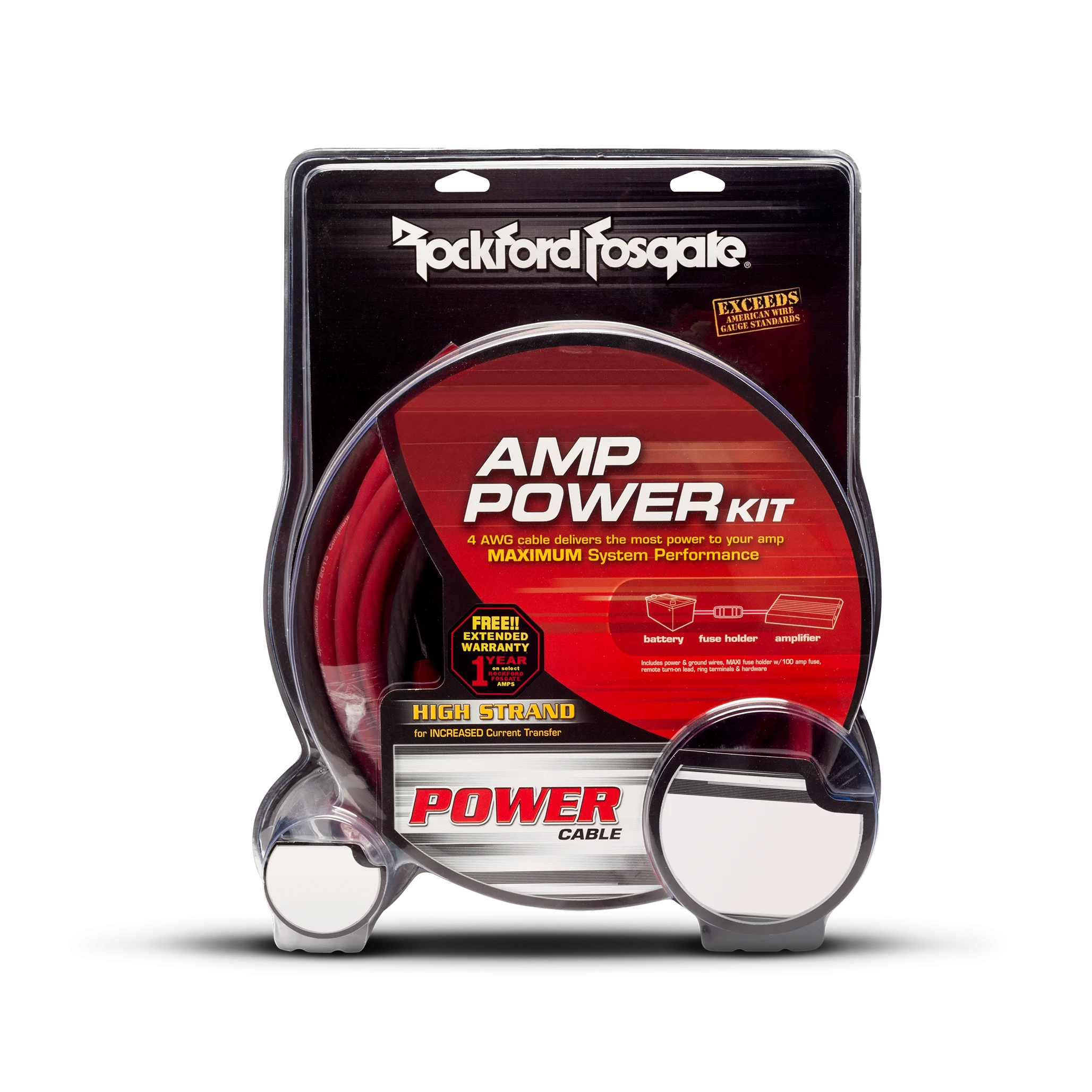 Rockford Fosgate 4 AWG Complete Installation Kit RFK4X