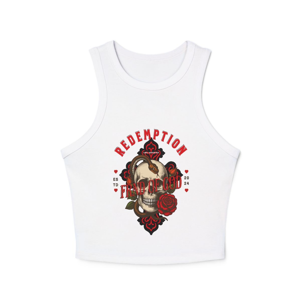 Skull Graphic Tank Top, Women's Stylish Crop Top, Summer Wear, Festival Top, Gothic Fashion, Alternative Clothing