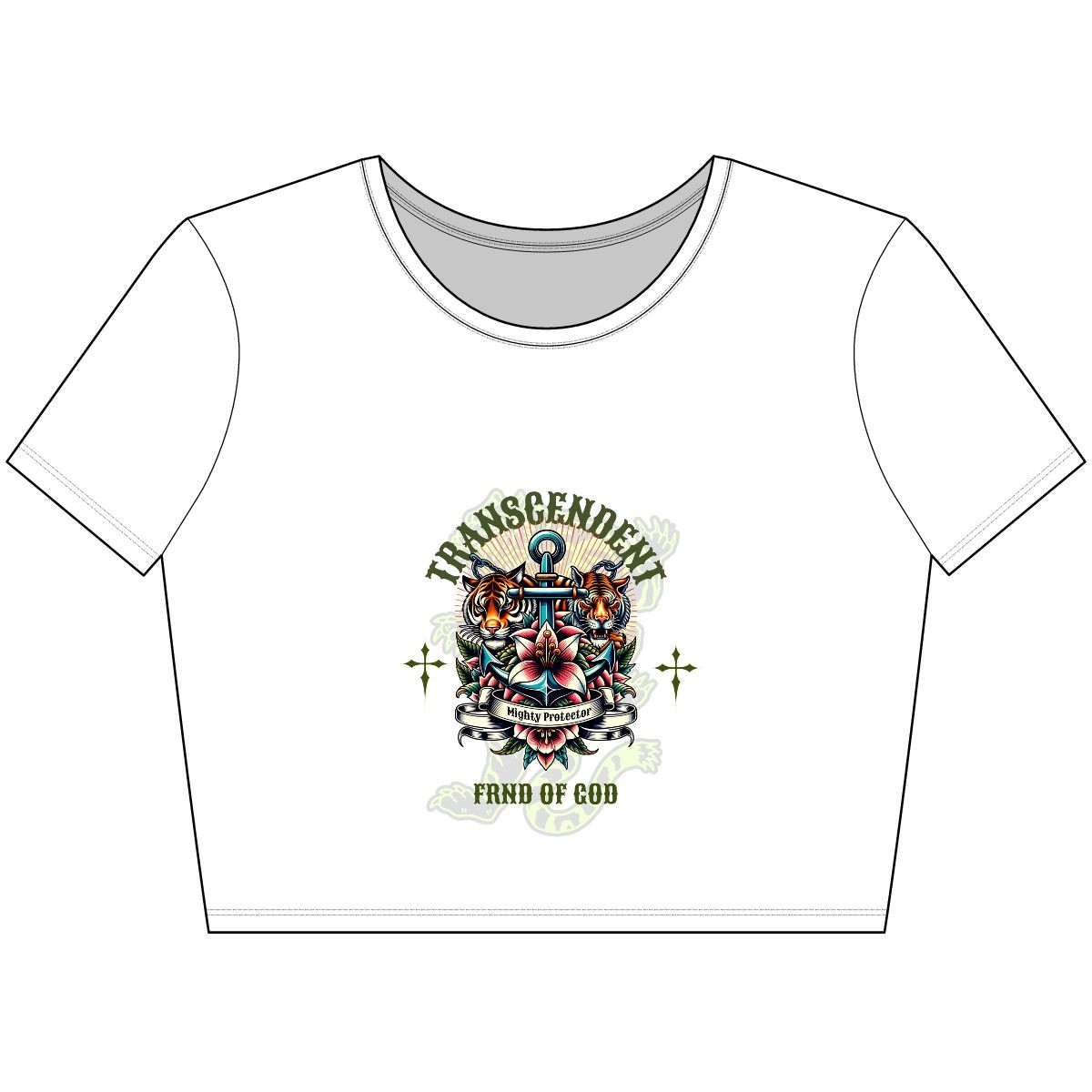 Transcendent Crop Tee - Empowering Fashion for Pride, Affirmation, LGBTQ+, Casual Wear, Everyday Style