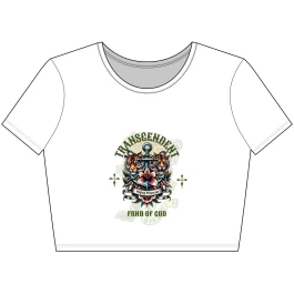 Transcendent Crop Tee - Empowering Fashion for Pride, Affirmation, LGBTQ+, Casual Wear, Everyday Style