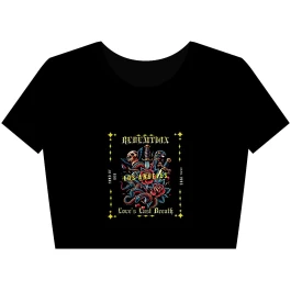 Vibrant Los Angeles Crop Tee, Retro Graphic Tee, Stylish Summer Top, Casual Streetwear, Perfect for Festivals and Vacations