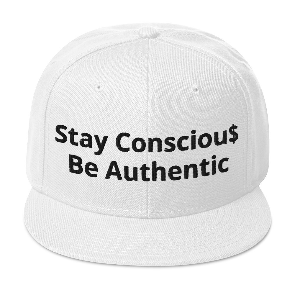 Consciou$ White Snapback