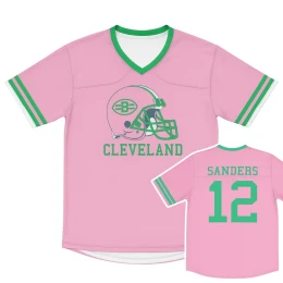 CLEVELAND  12 Jersey - Pink & Green