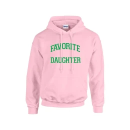 Favorite Daughter - Pullover Hooded Sweatshirt - Small-3X - Pink, Black, White
