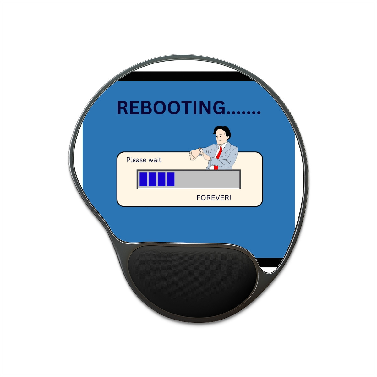 Rebooting - Mouse Pad With Wrist Rest