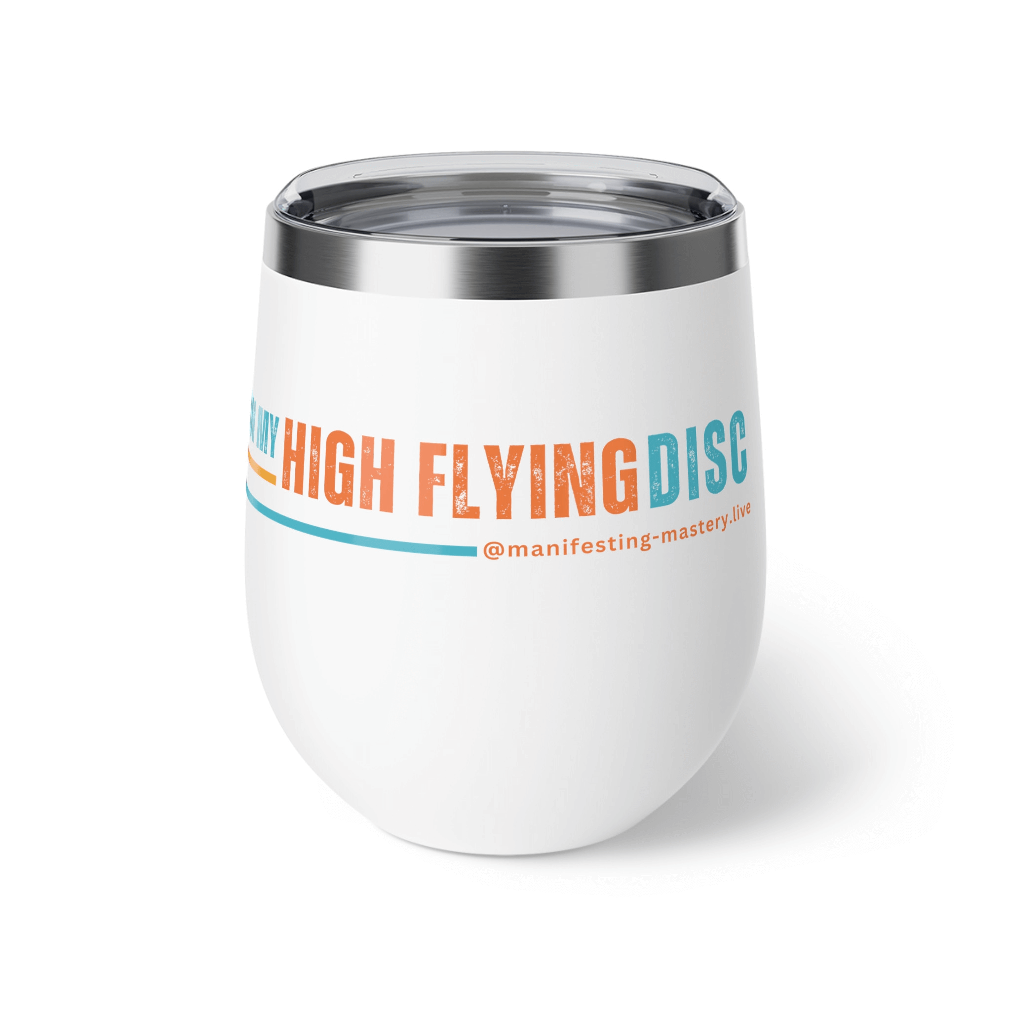 "Joy is the Key"/ "On My High Flying Disc" Clarity Cup (V2 - Single Stripe)