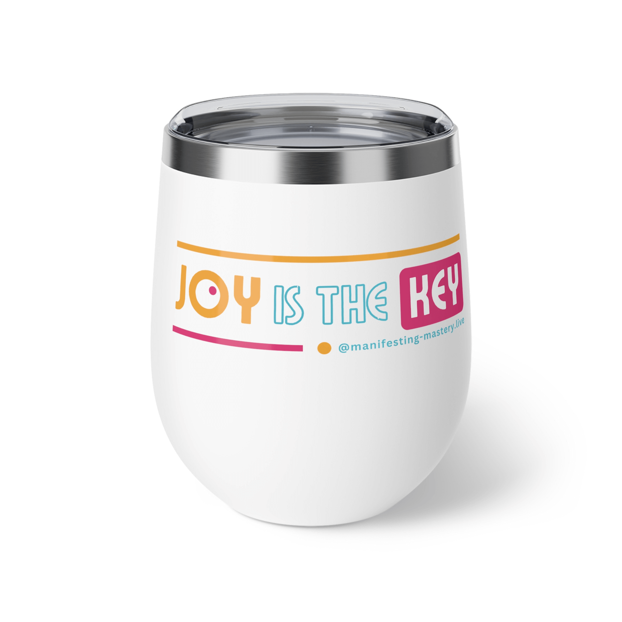"Joy is the Key"/ "On My High Flying Disc" Clarity Cup (V1 Single Stripe)