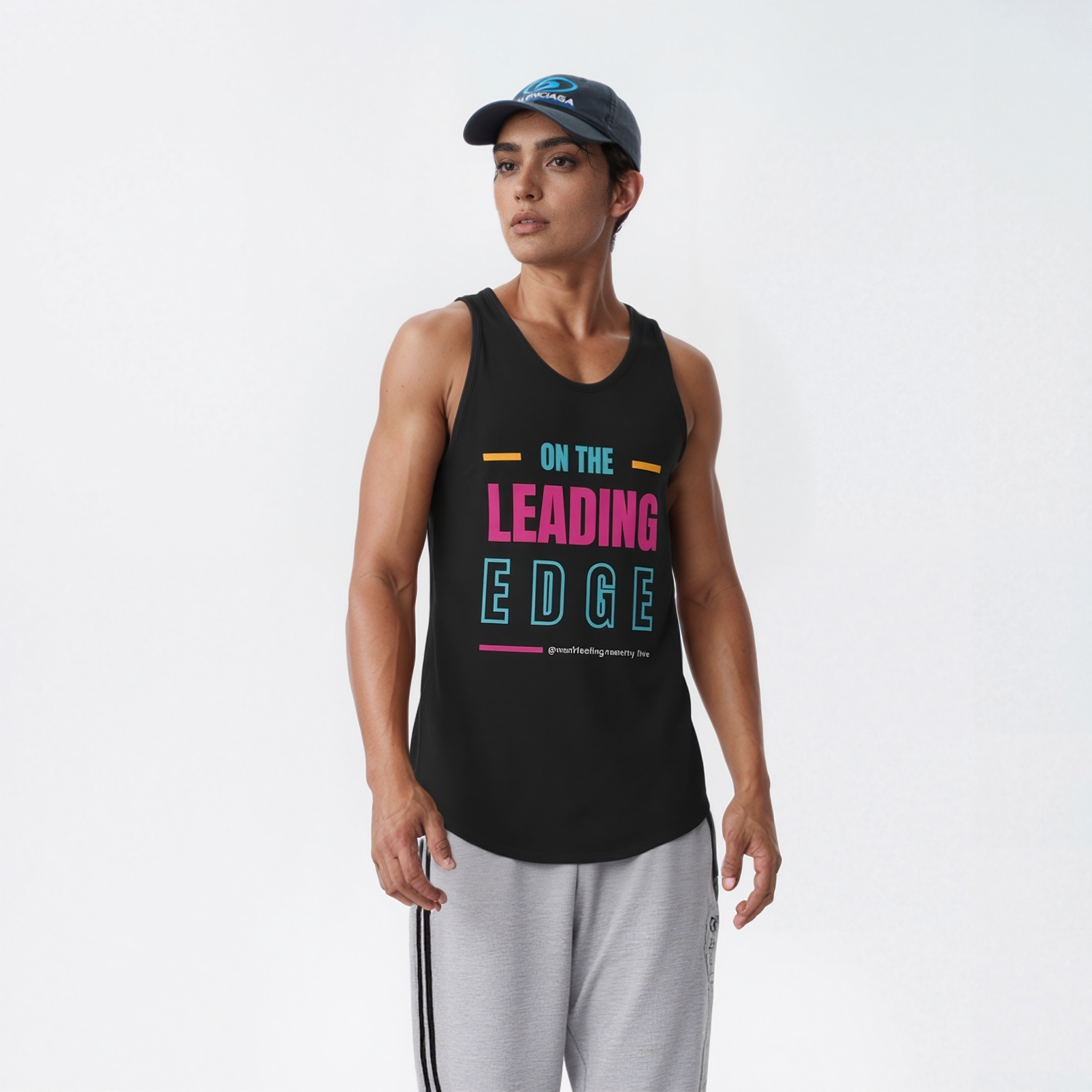 "On the Leading Edge" Free Spirit Womens Racerback Tank