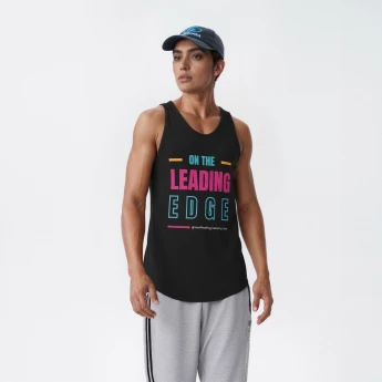 "On the Leading Edge" Free Spirit Womens Racerback Tank