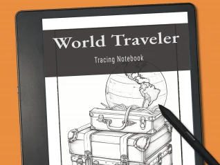 World Traveler Tracing Book for Kindle Scribe