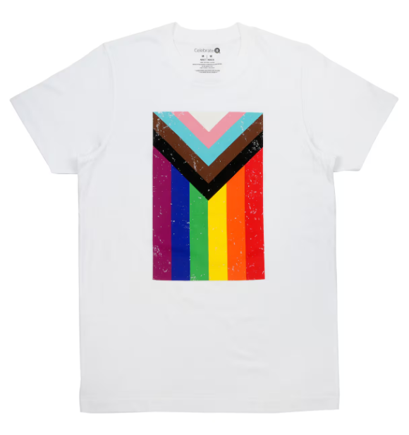 Progress Pride Flag Adult Crew Neck T-shirt