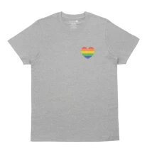 Traditional Pride Flag Heart Adult T-shirt