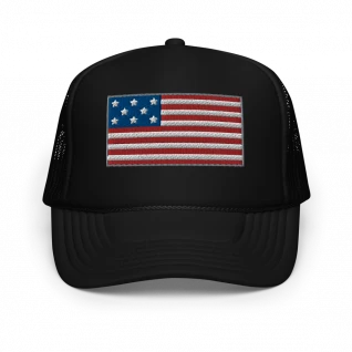 USA Flag foam trucker hat