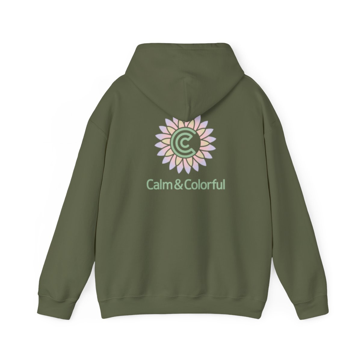 Calm & Color Back Unisex Heavy Blend™ Hooded Sweatshirt