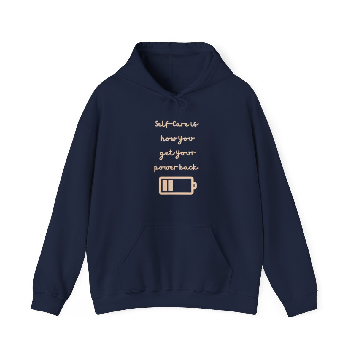 Self Care power Back Unisex Heavy Blend™ Hooded Sweatshirt