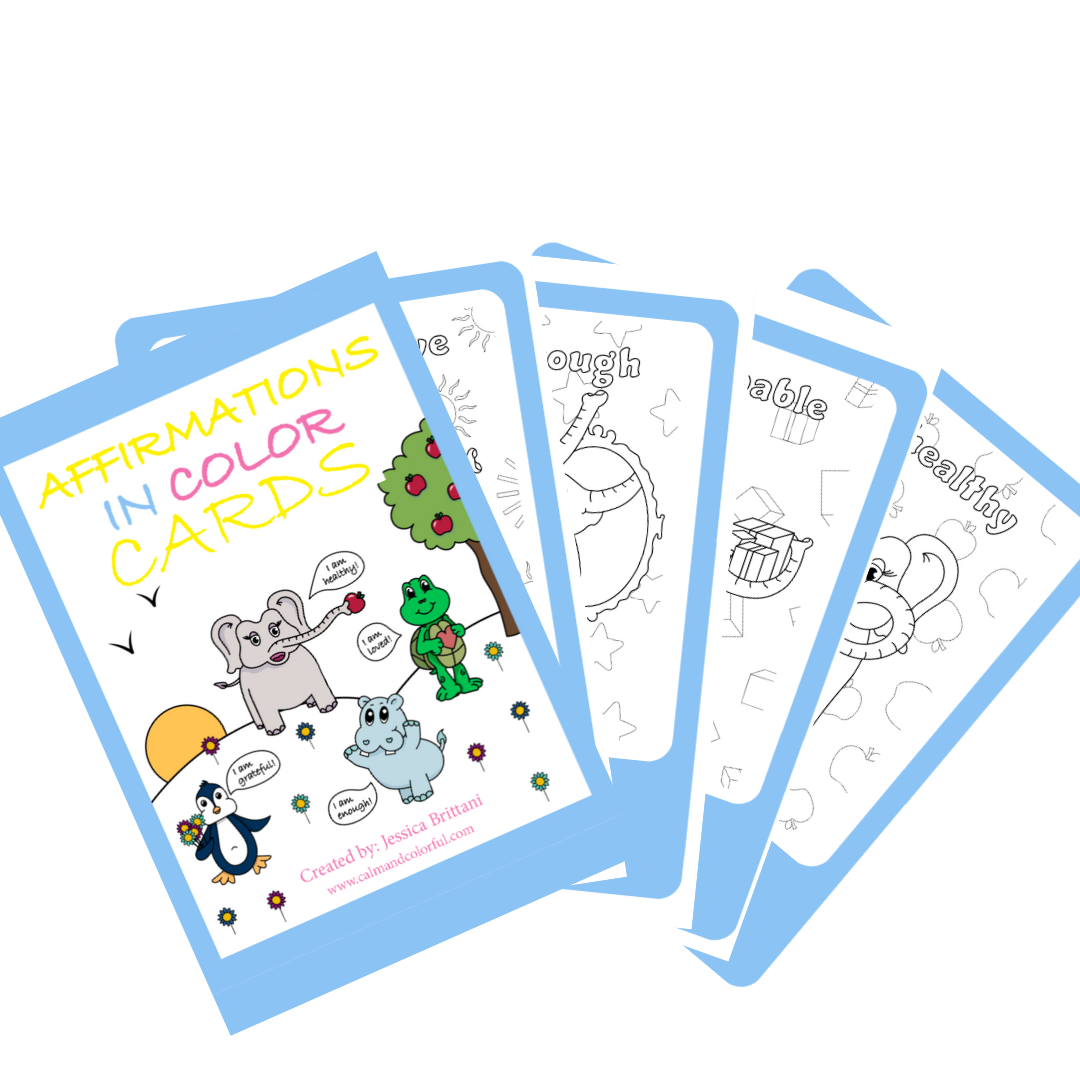 Affirmations In Color Cards