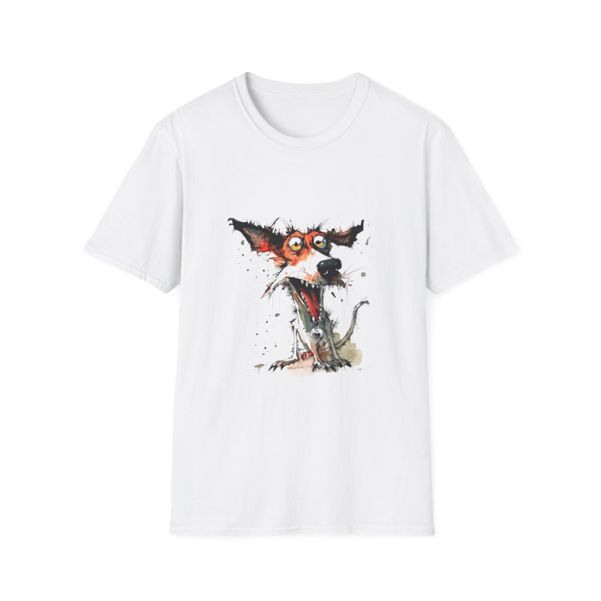 Crazy Dog Painting T-Shirt
