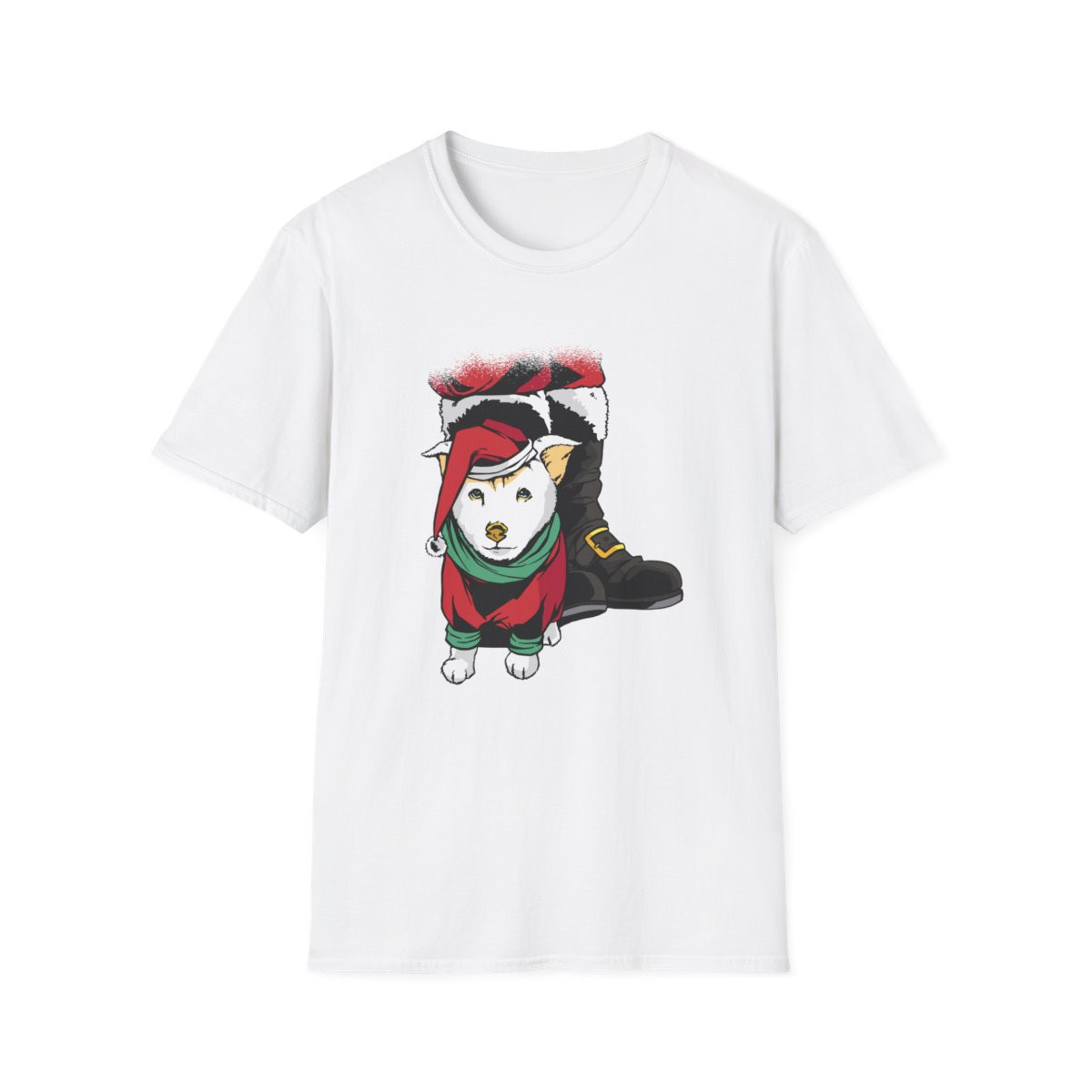Santa Claus Puppy Christmas Cheer T-Shirt