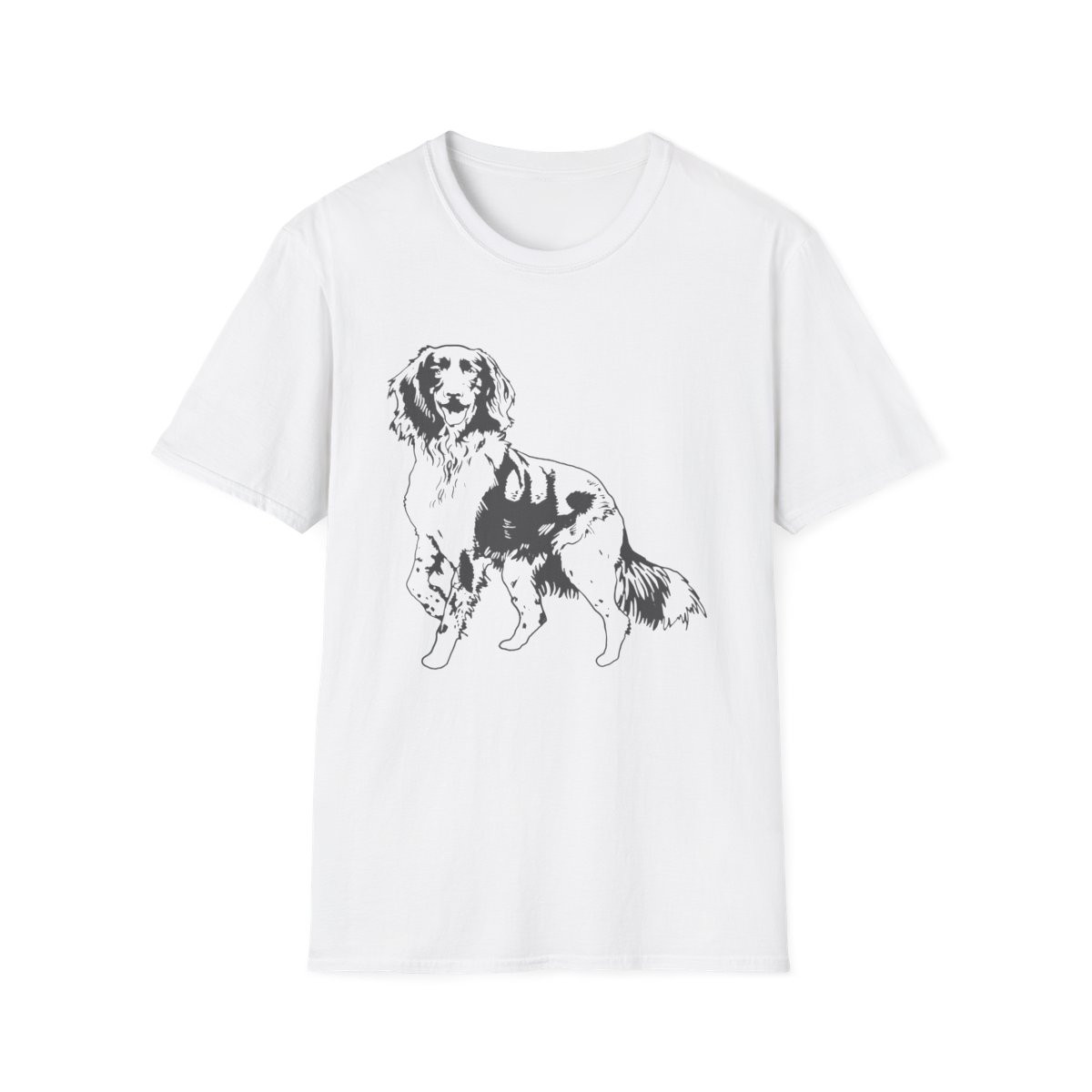 Hand-Drawn Border Collie Sketch T-Shirt