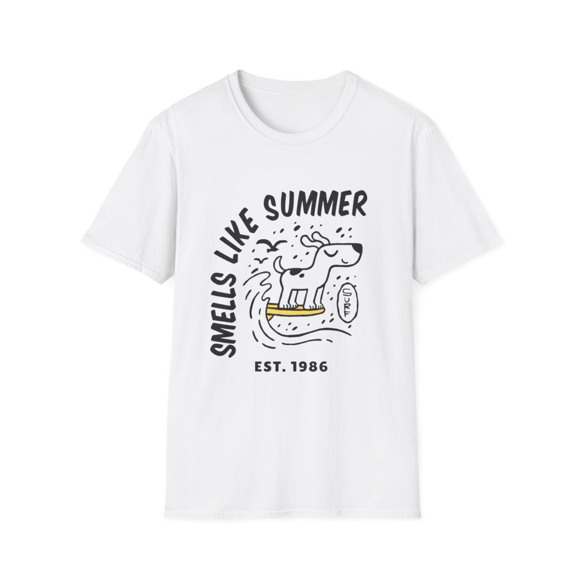 Smells Like Summer Est. 1986 Dog T-Shirt 