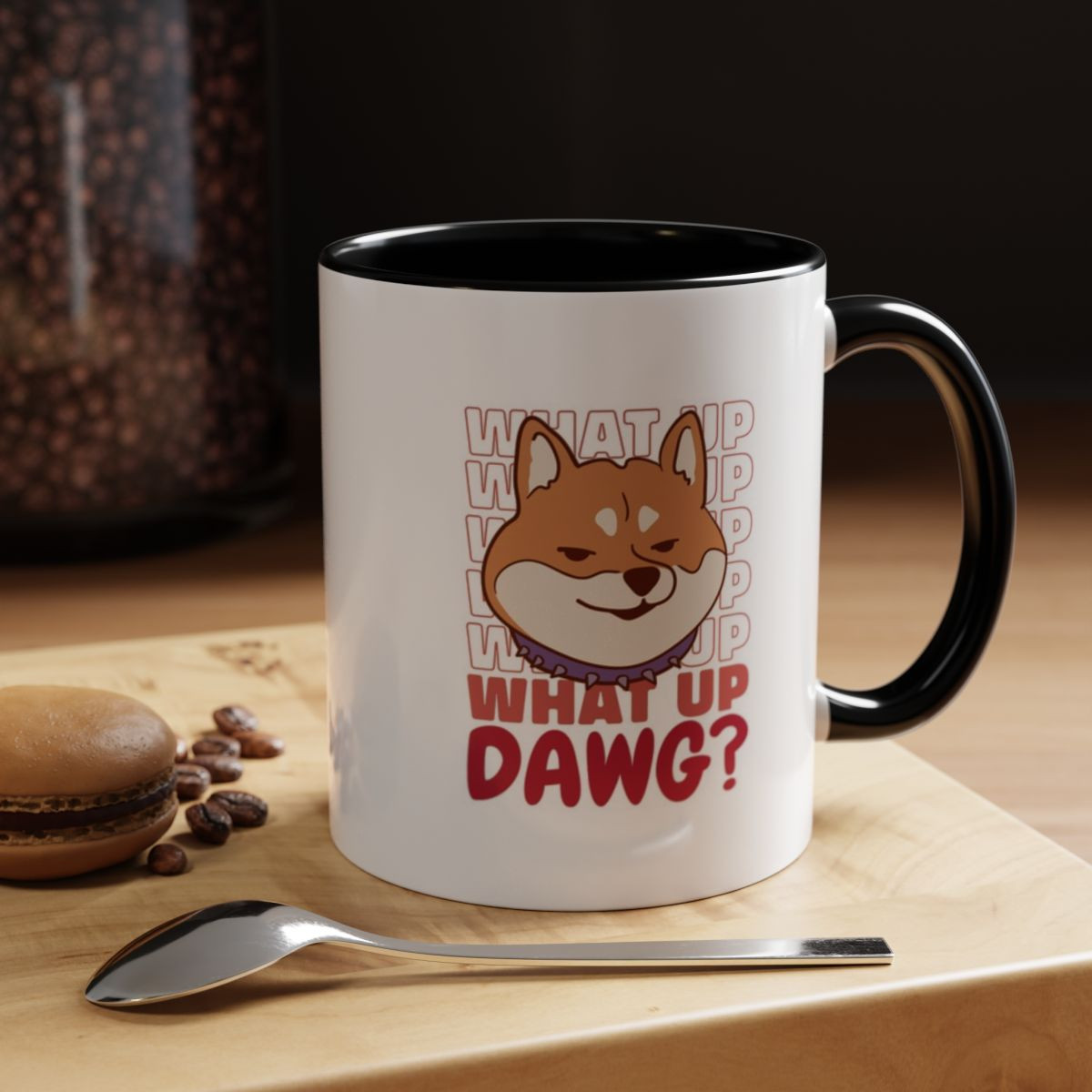 What Up Dawg Shiba Inu Mug (11, 15oz)