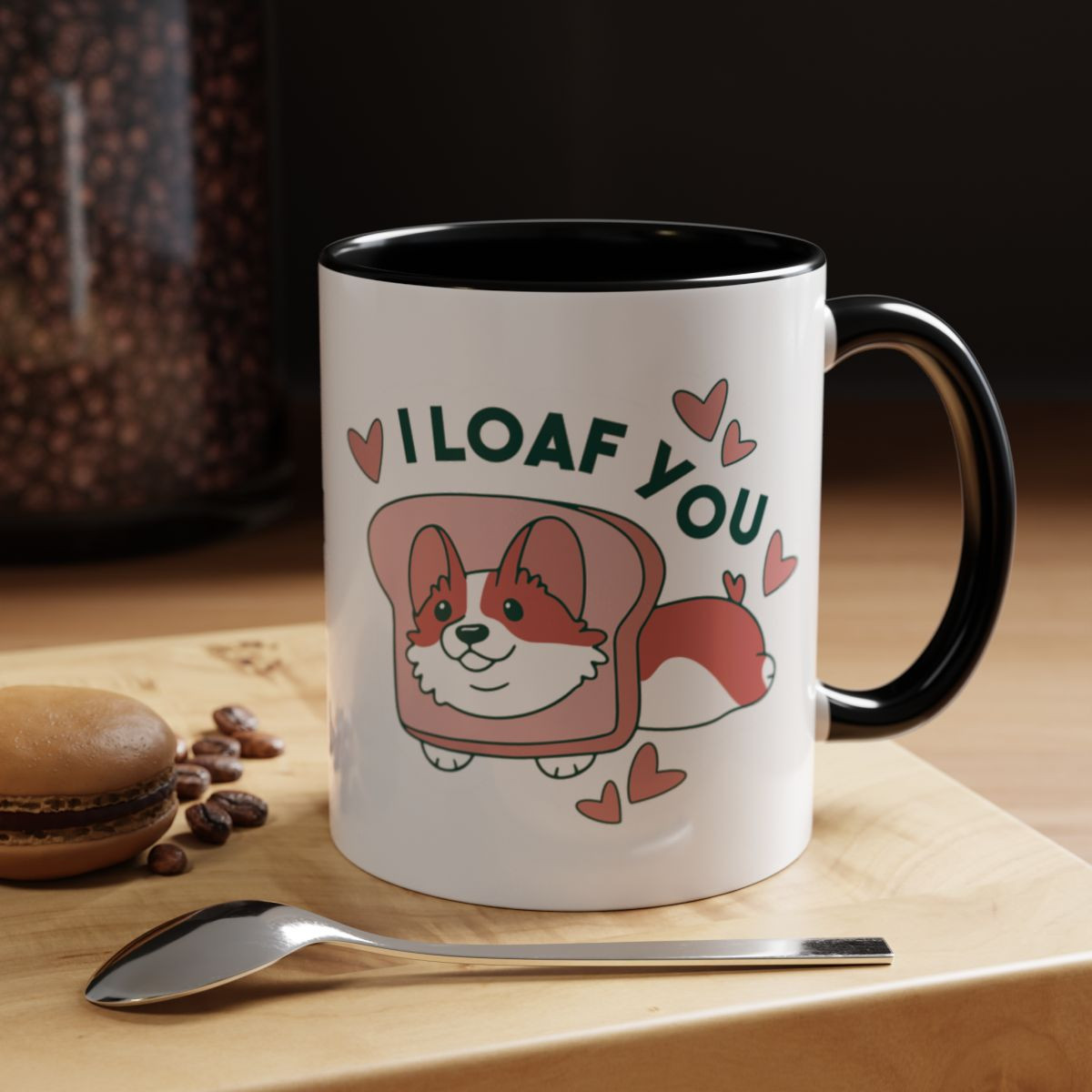I Loaf You Corgi Mug (11, 15oz)