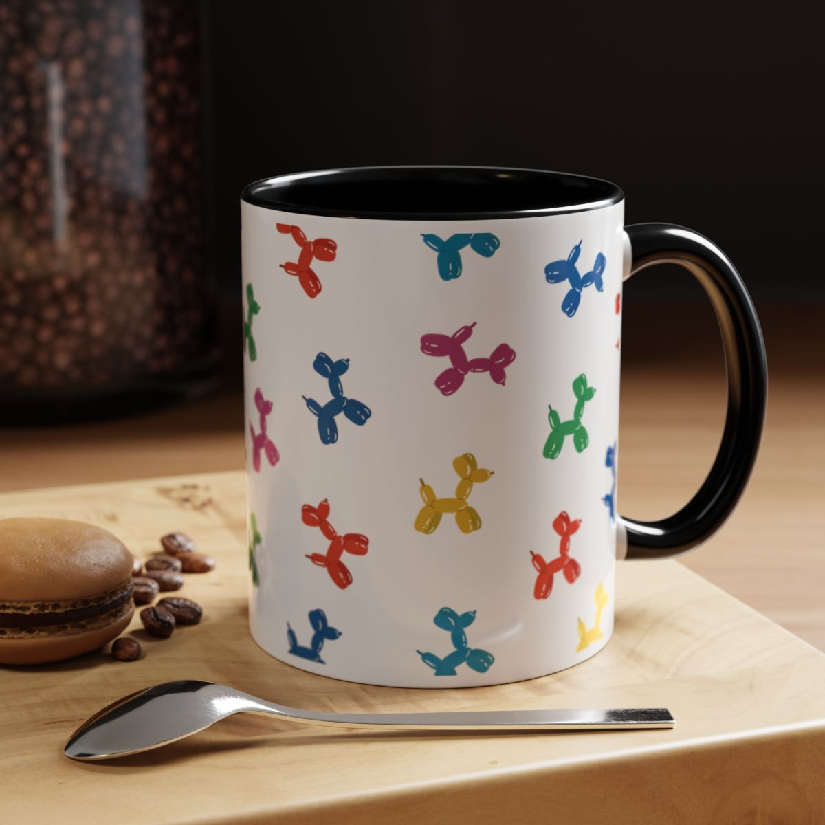 Colorful Balloon Dogs Mug (11, 15oz)
