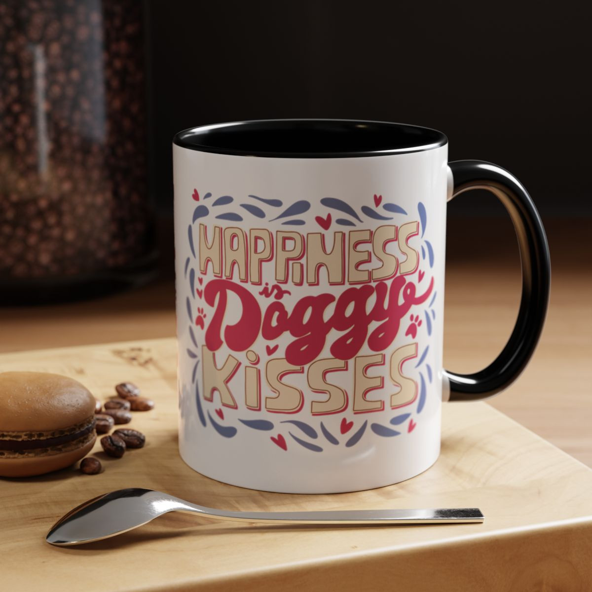 Happiness is Doggy Kisses Mug (11, 15oz)