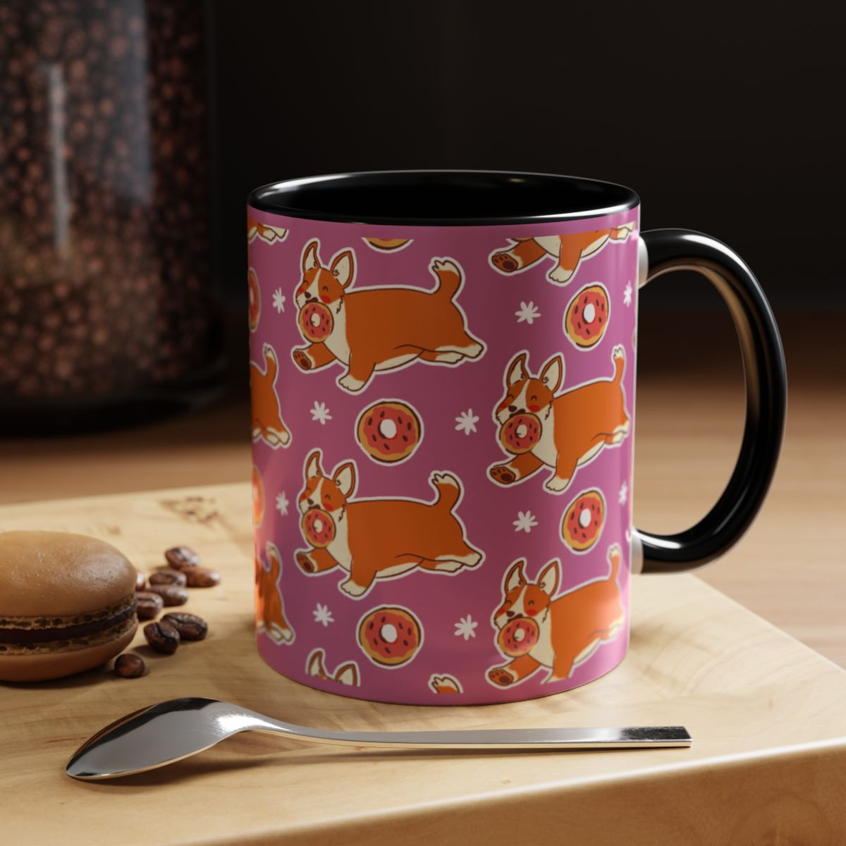 Corgi Donut Mug (11, 15oz)