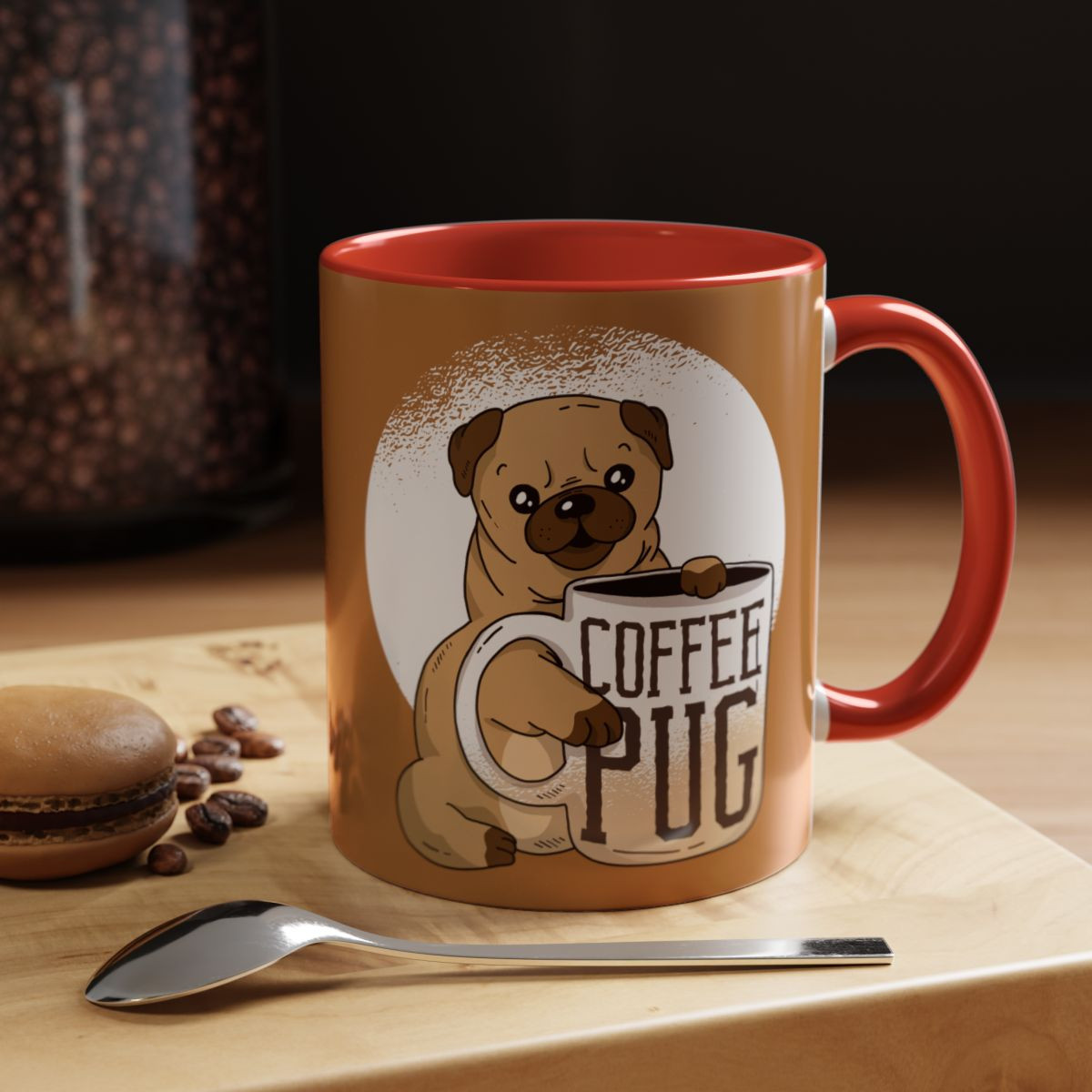 Coffee Pug Mug (11, 15oz)