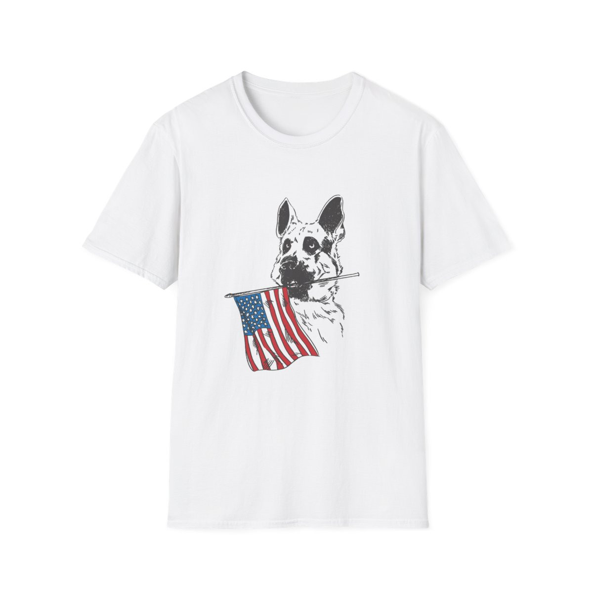 German Shepherd Flag T-Shirt