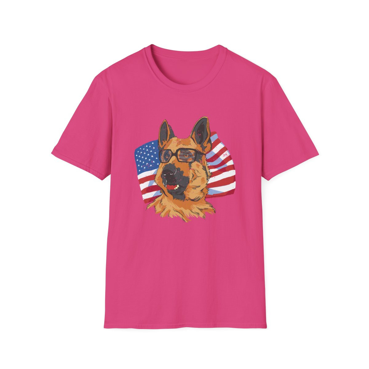 German Shepherd Dog Glasses T-Shirt