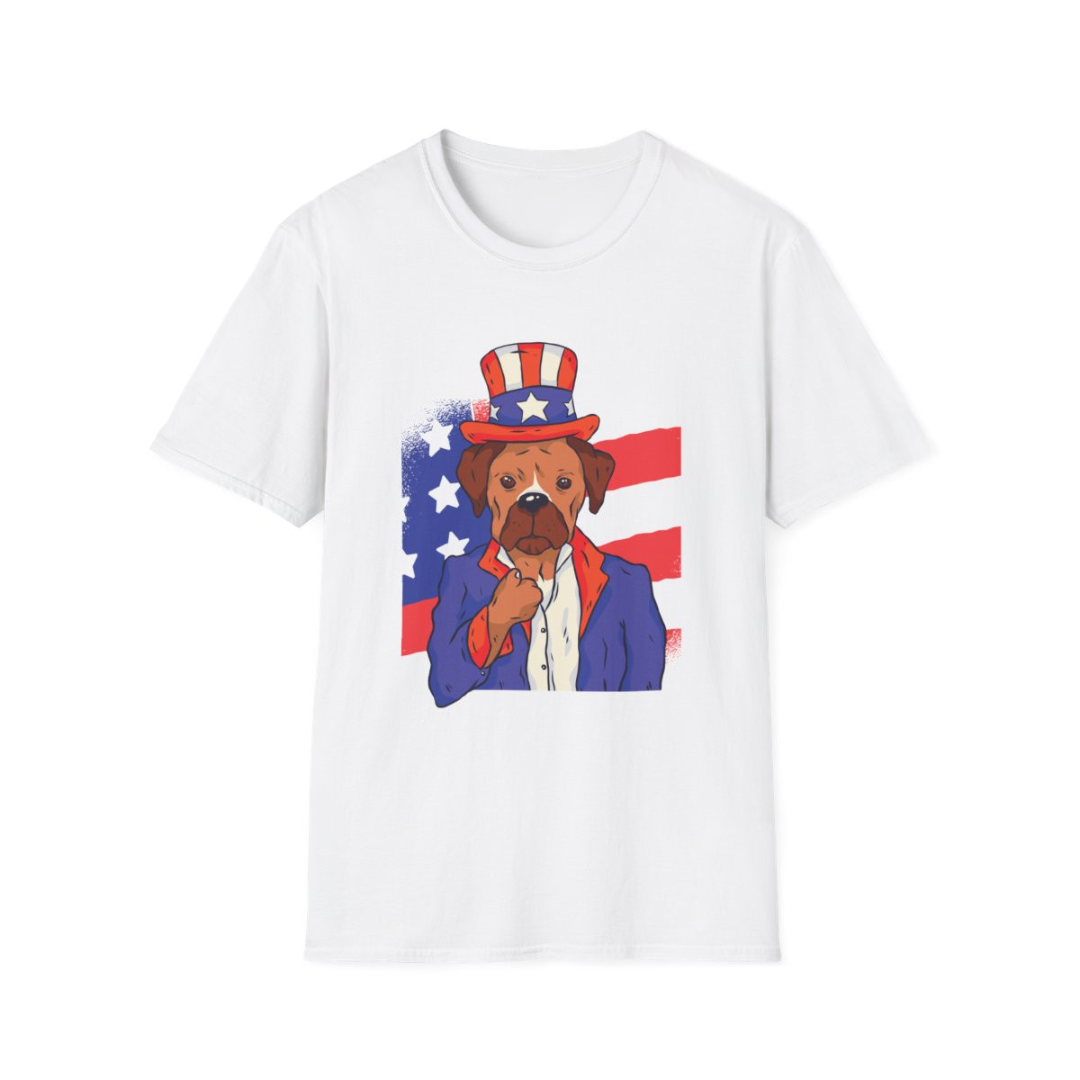 Dog USA Flag T-Shirt