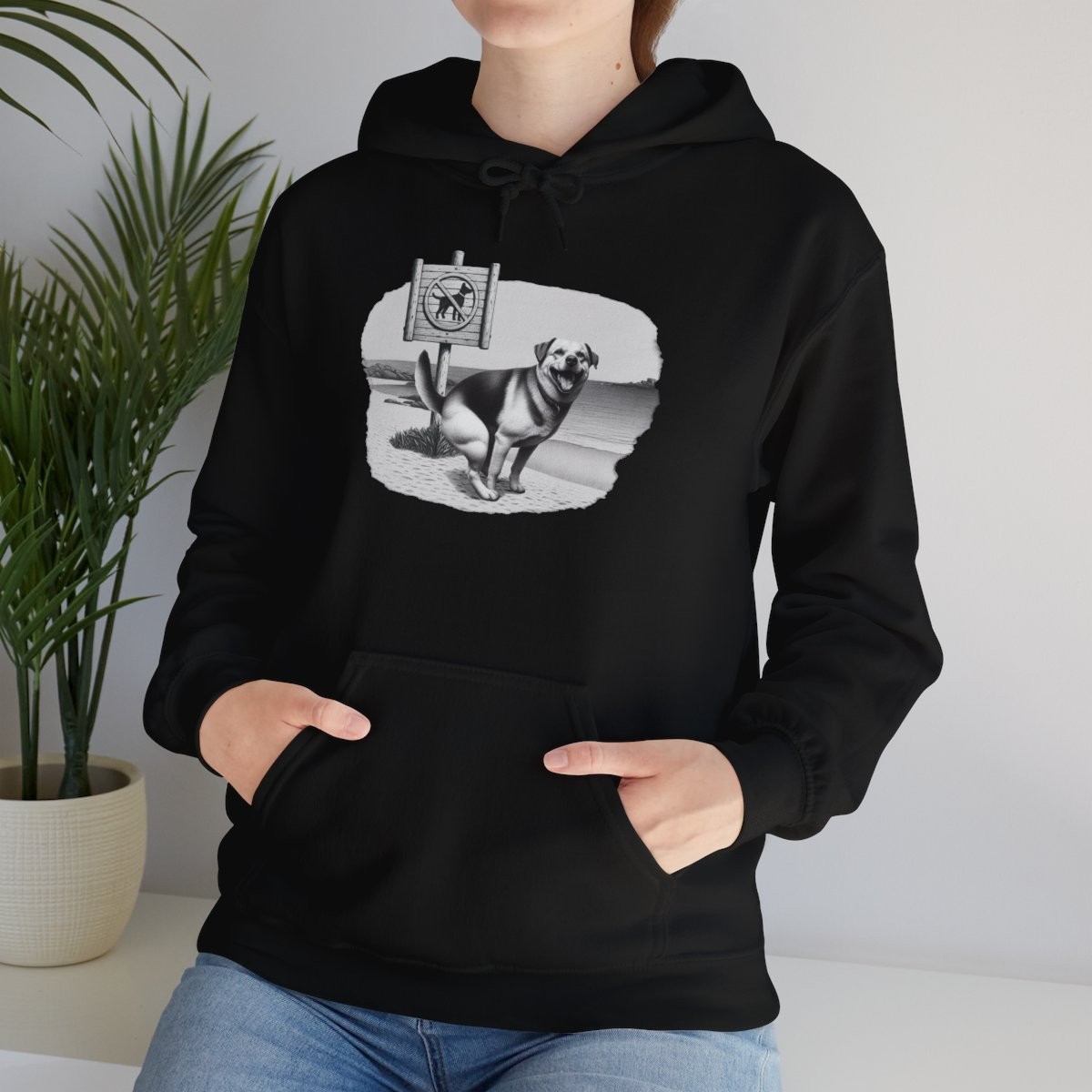 No Dogs Allowed Sign Hoodie