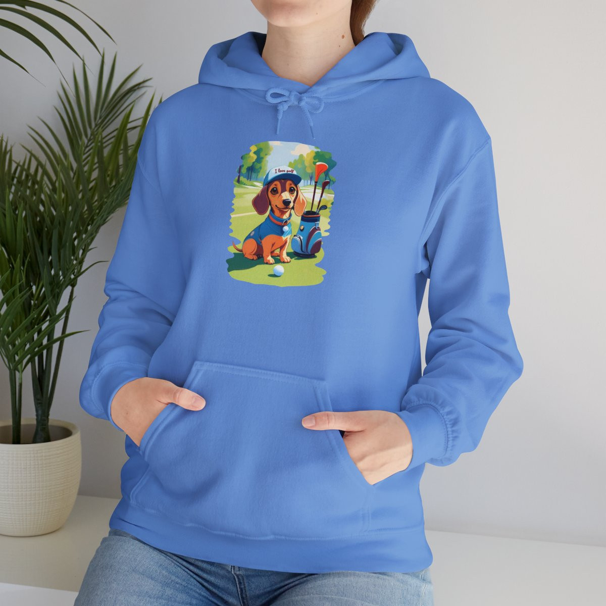 Dachshund I Love Golf Hoodie