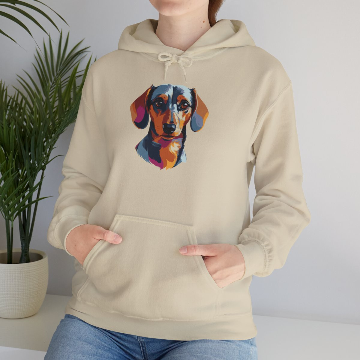 Colorful Artistic Dachshund Hoodie