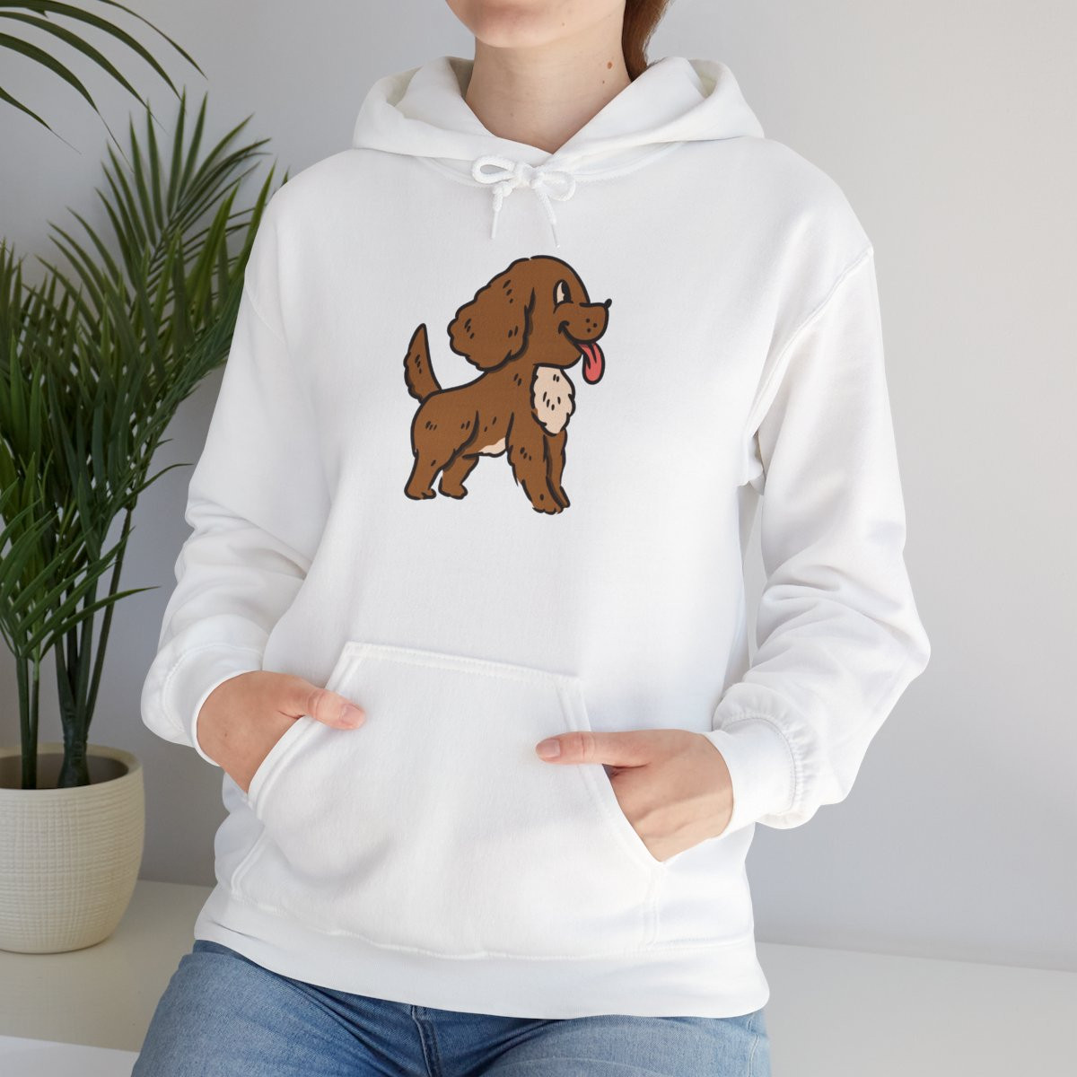 Wagging Tongue Cocker Spaniel Hoodie