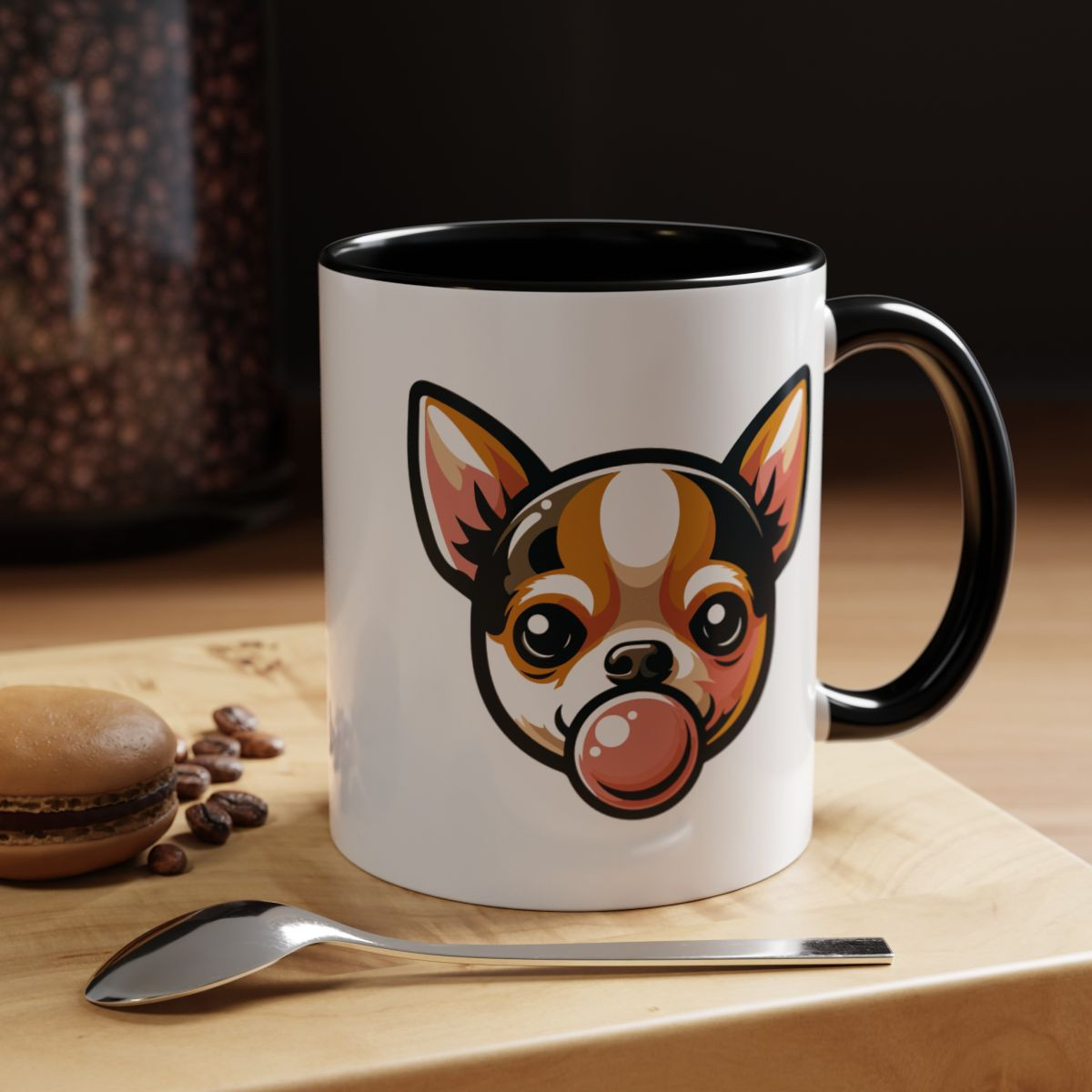 Pink Bubble Chihuahua Mug (11, 15oz)