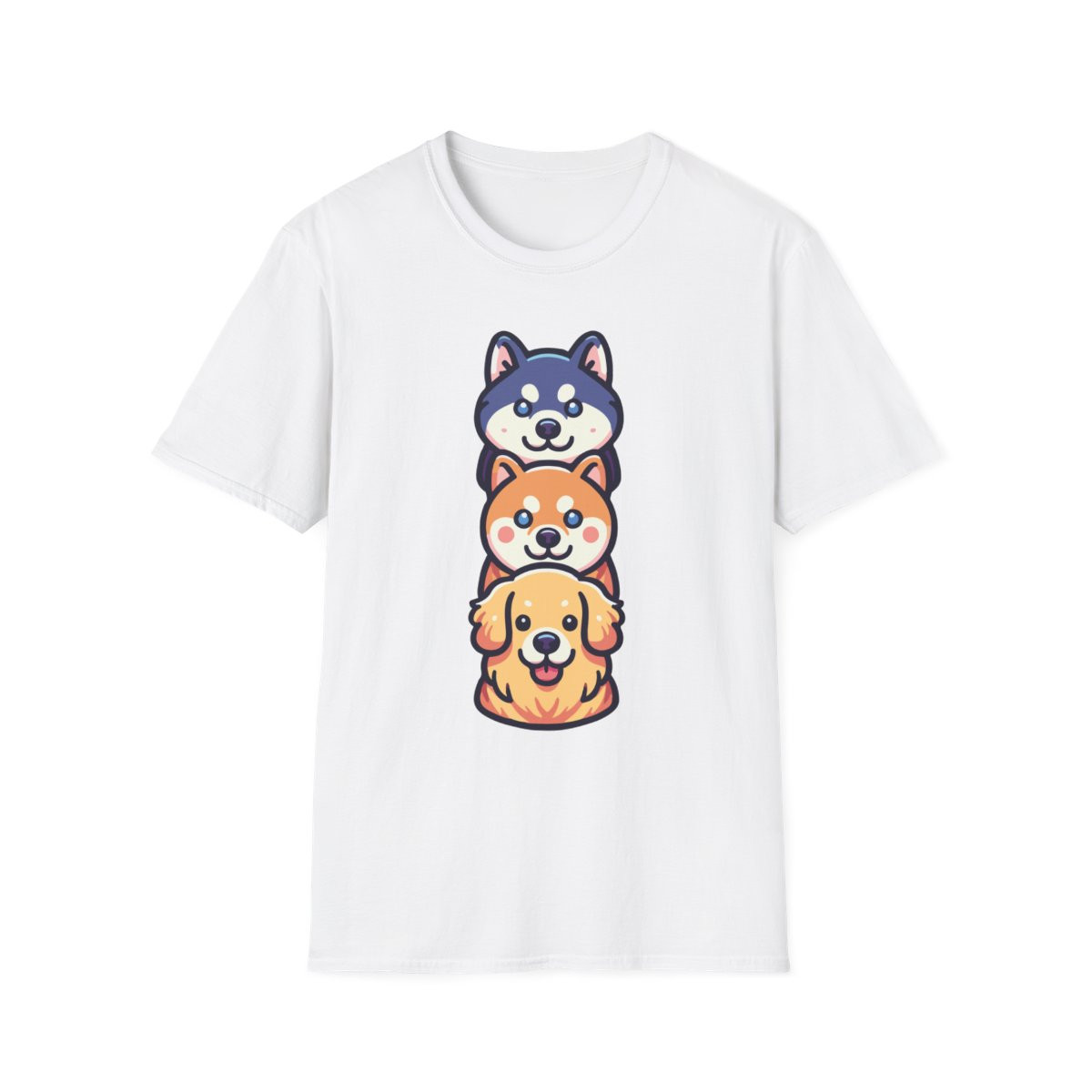 Husky, Shiba & Golden Stack T-Shirt